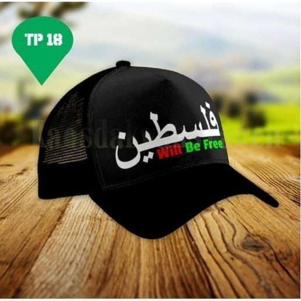 Topi Trucker Jaring Hat Cap Distro Palestine Will Be Free Palestina Save Gaza sablon bordir souvenir