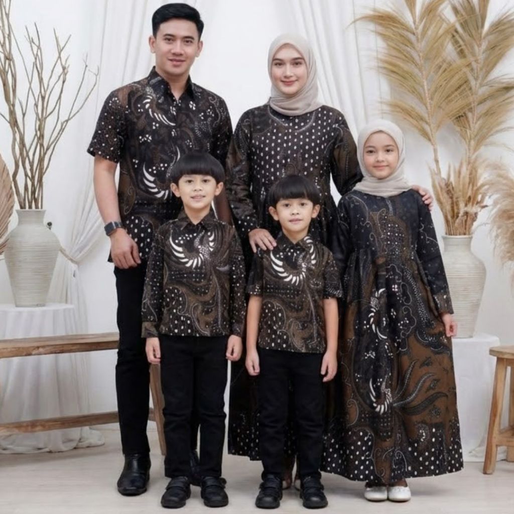 Lemah Teles || Couple Batik Keluarga - Batik anak Dan Ayah Ibu - Sarimbit Batik Keluarga Terbaru - S