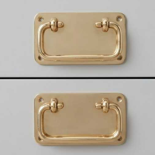 Handle Tarikan Pintu Lemari Kuno Kuningan Antik 1 pcs