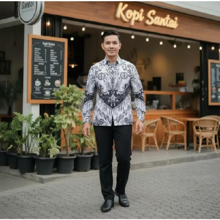 batik pgri motif kusuma bangsa terbaru Batik PGRI pria wanita terbaru lapisan furing bahan bsw atasa