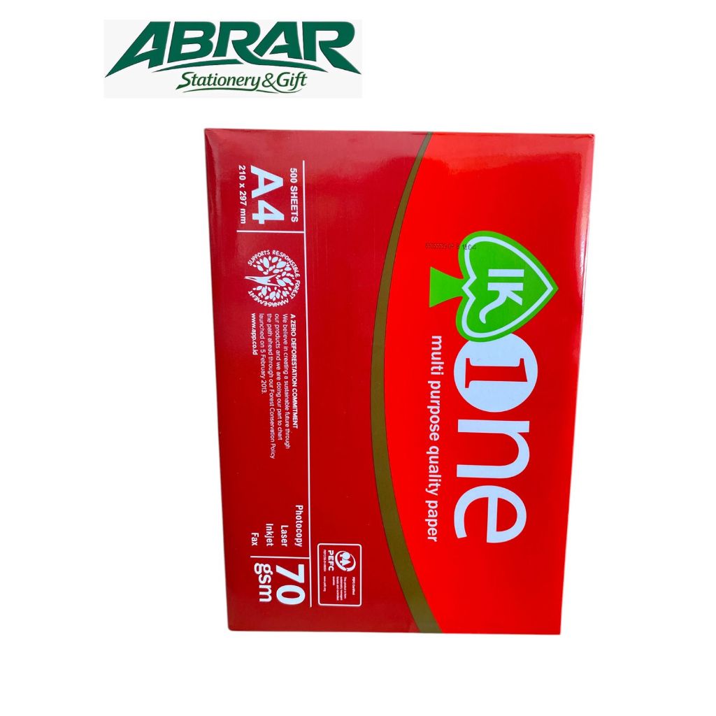 Kertas fotocopy A4 AONE 70 gsm (1rim)