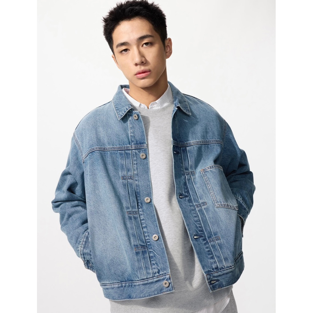 Jaket Trucker Denim uniqlo