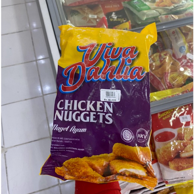 VIVA DAHLIA CHICKEN NUGGET 1kg & 500gr