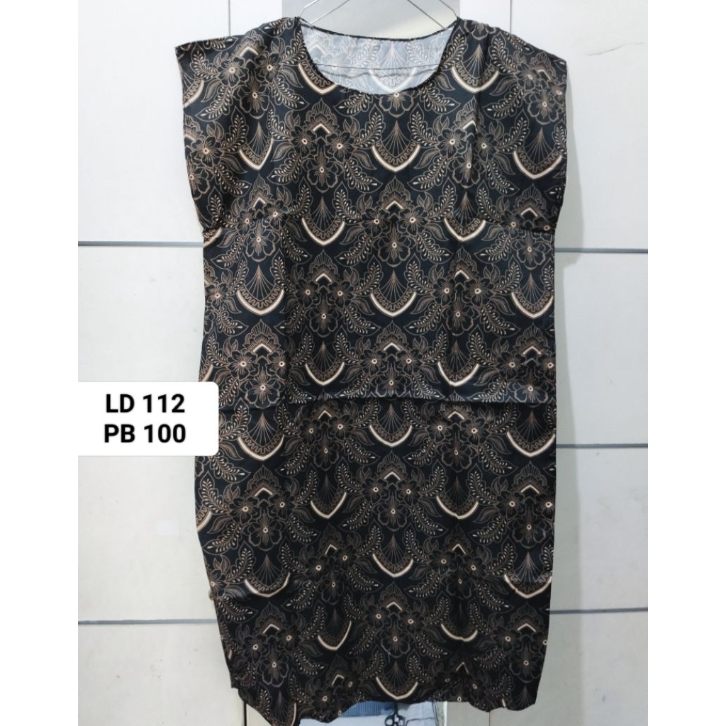 Daster Batik hitam Jumbo Baru