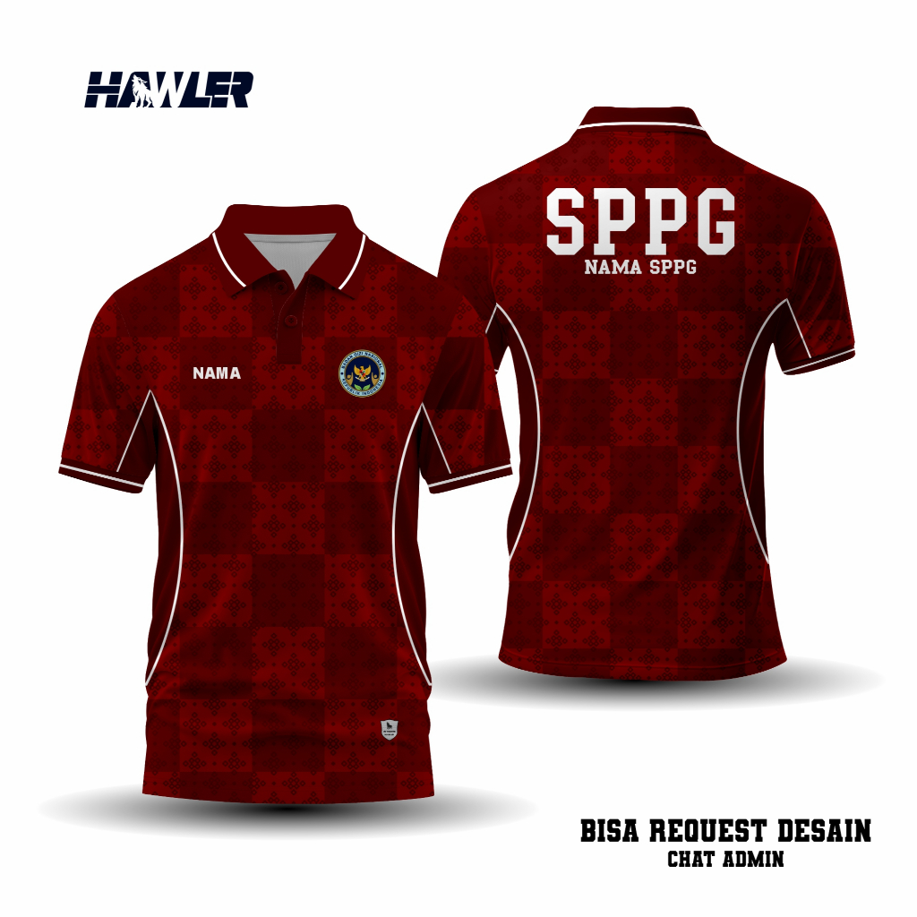 HAWLER APPAREL JERSEY WANGKI SPPG FULLPRINTING | KAOS POLO SPPG DRYFIT | JERSEY SPPG COSTUM | JERSEY