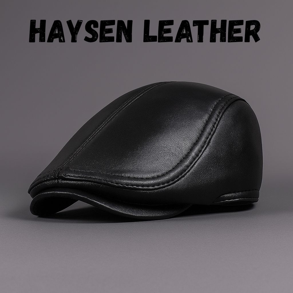 Topi PET Pria Kulit Asli