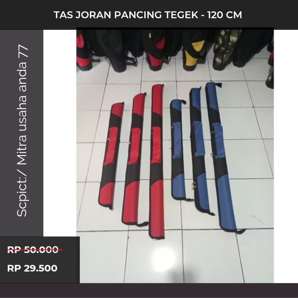 Promo  tas joran pancing tegek 80 cm - 120 cm TERBARU