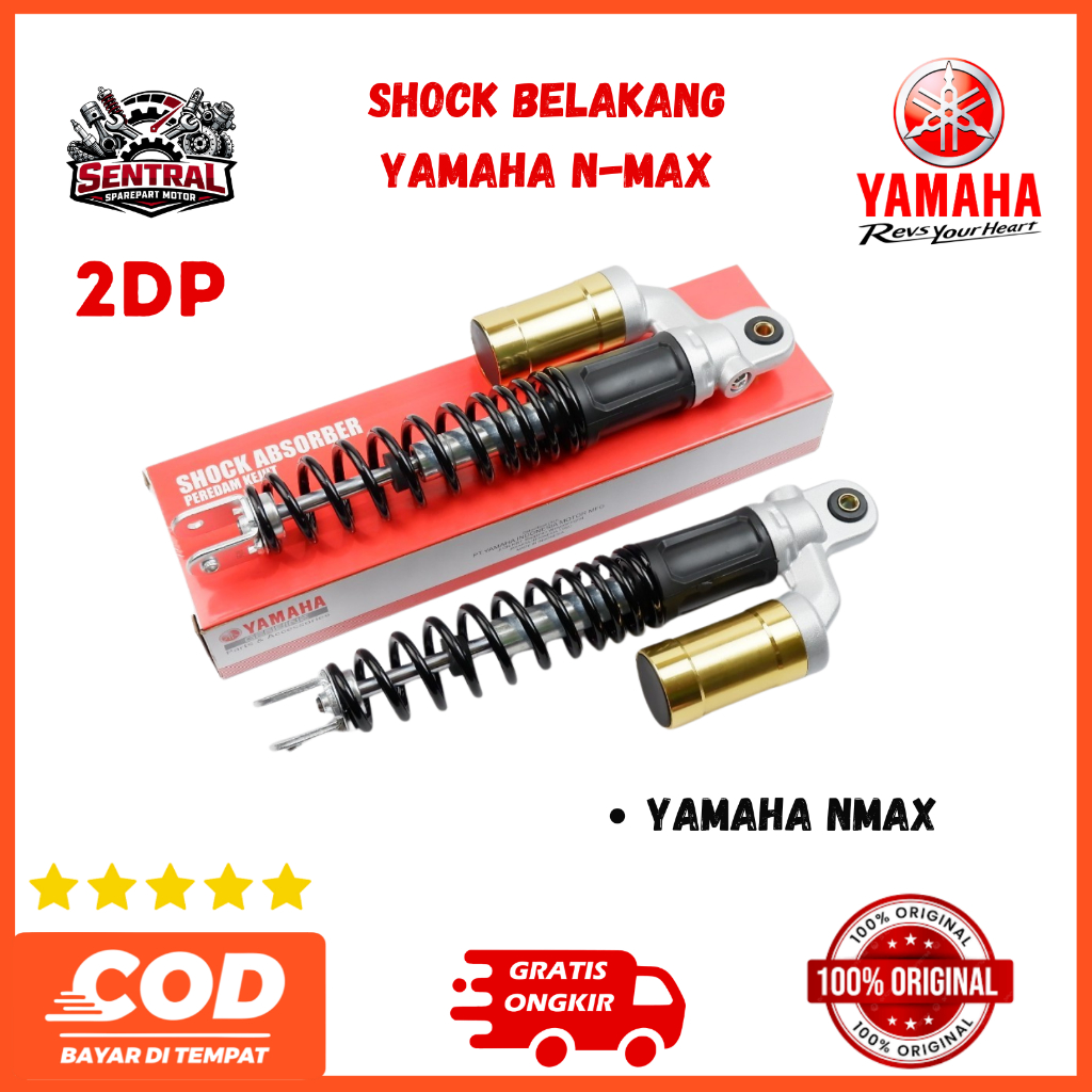 Shock Belakang Motor Original Ori 340MM– Yamaha N-MAX | 2DP Berkualitas