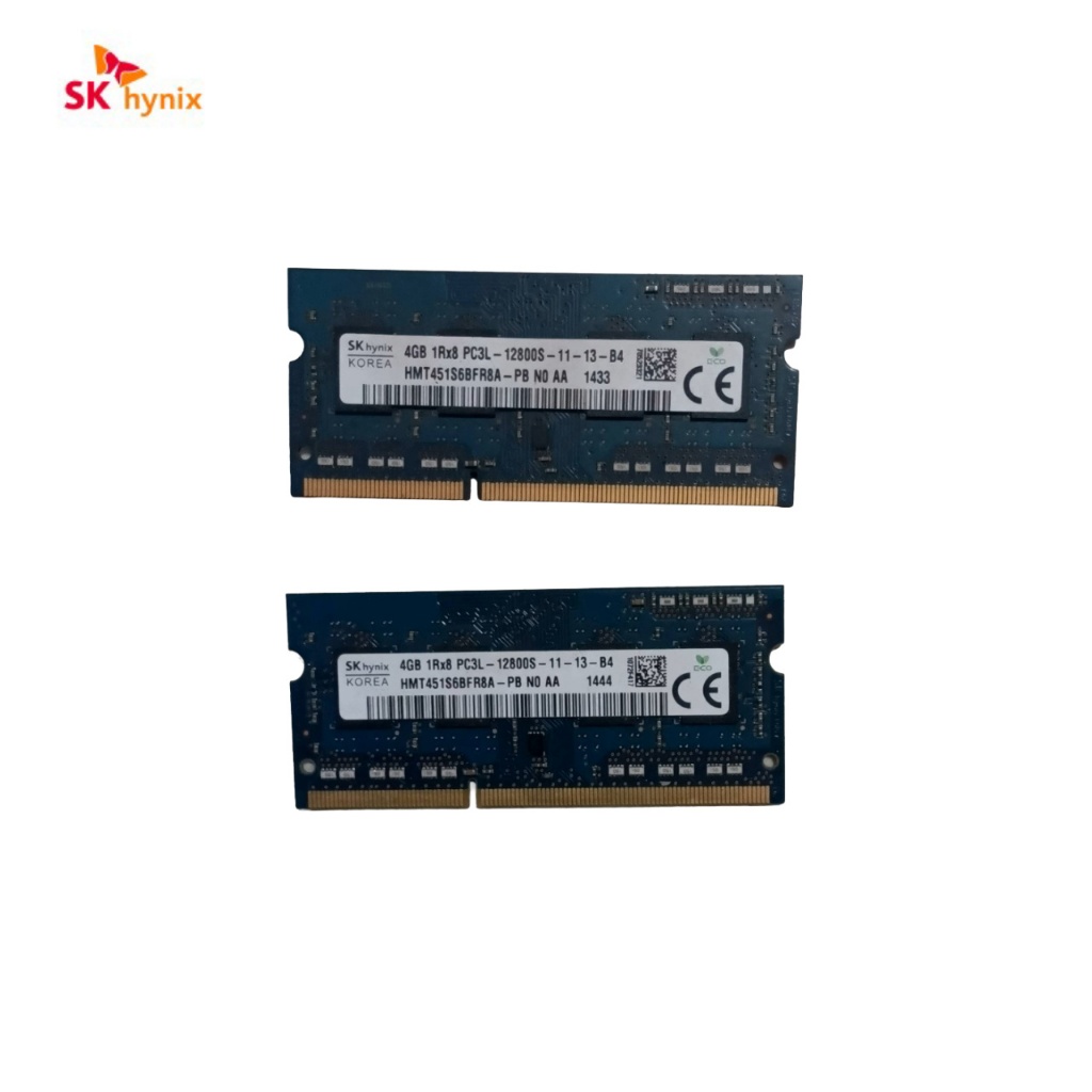 Bekas Copotan SK Hynix 4GB 1Rx8 PC3L-12800S-11-13-B4 1600Mhz DDR3 SO-DIMM