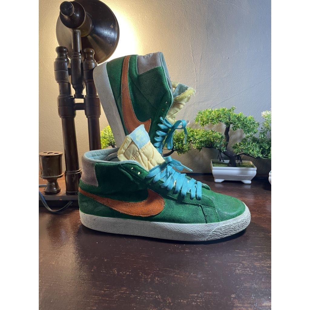 Sepatu Nike SB Blazer Mid Light Dew Custom  Original Second
