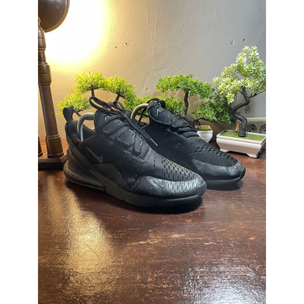 Sepatu Nike air max 270 triple black Original Second