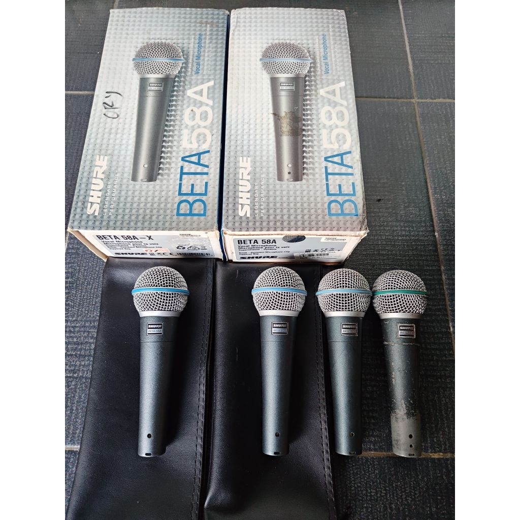 Mic Vocal Shure Beta58 Beta58A Ori Mexico Fullsett Istimewa Mulus