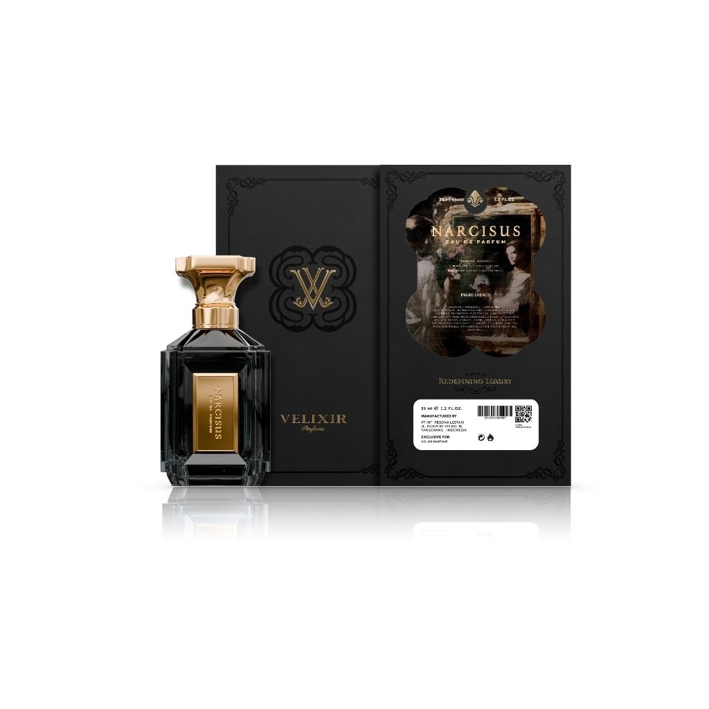 [PRELOVED] Velixir Narcisus 35ML (Free Vial Monaco Royale 0,5ML, dan Vial Random 3,5ML dari Mykonos)