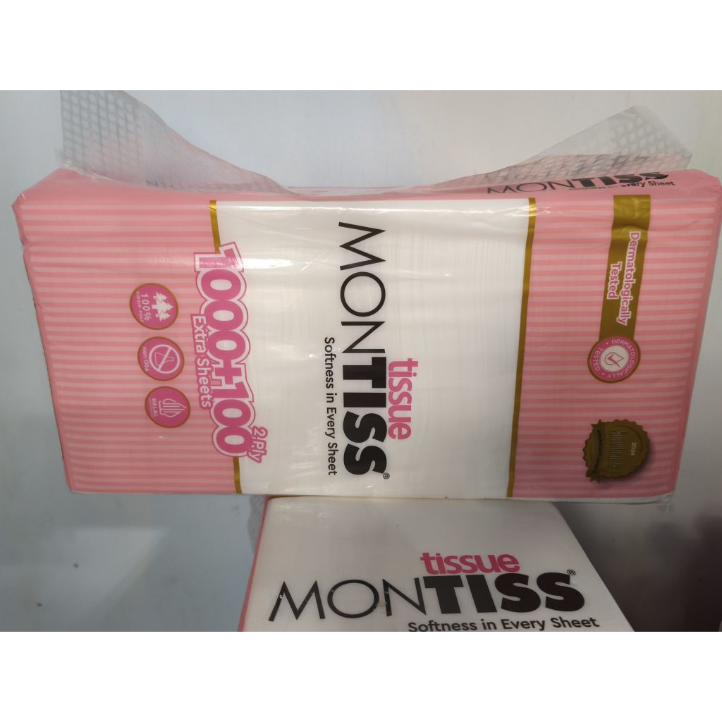 tisue montis 1000+100 sheets