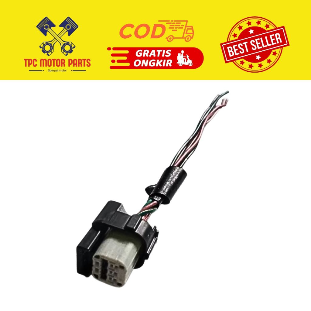 SOKET SOCKET LAMPU DEPAN HEADLAMP HONDA BEAT LED NEW SCOOPY GENIO ADV ORIGINAL soketnya LAMPU depan 