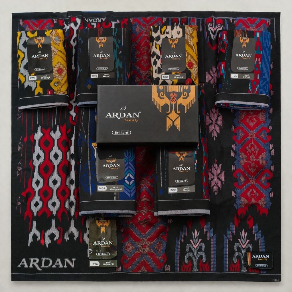 Ardan Family Brilliant Motif Terbaru SGE, MGT, TWG, TKO,  Bahan Halus Nyaman Di Pakai