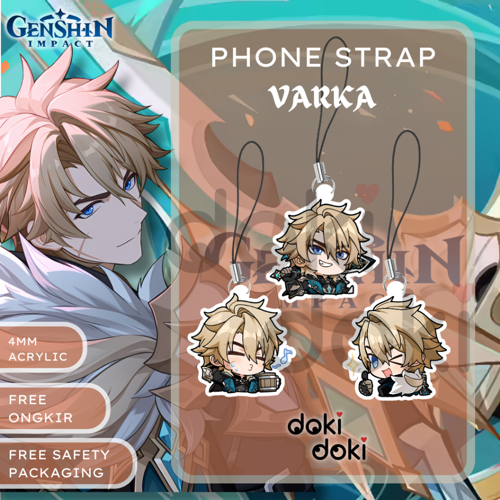 DOKIDOKI PHONE STRAP VARKA GENSHIN IMPACT