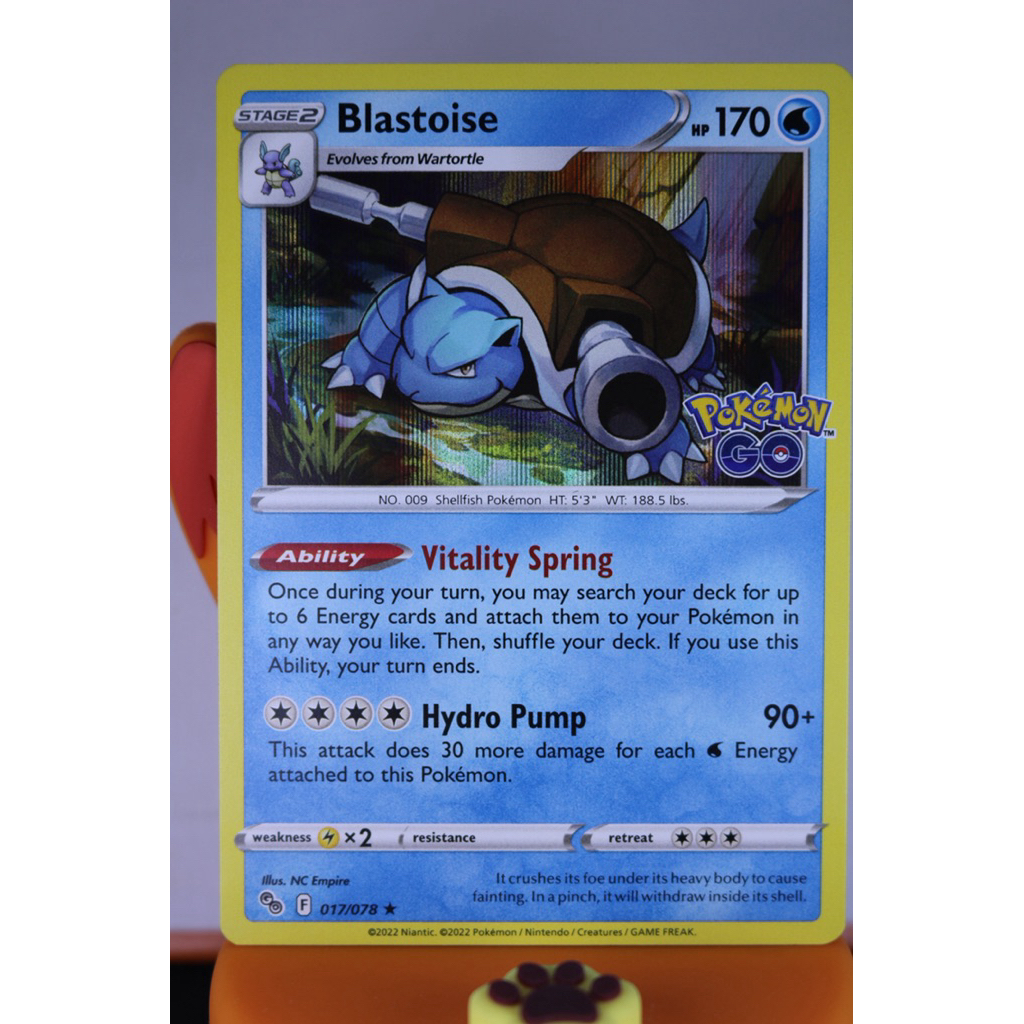 Blastoise PokemonGo English KARTU POKEMON TCG