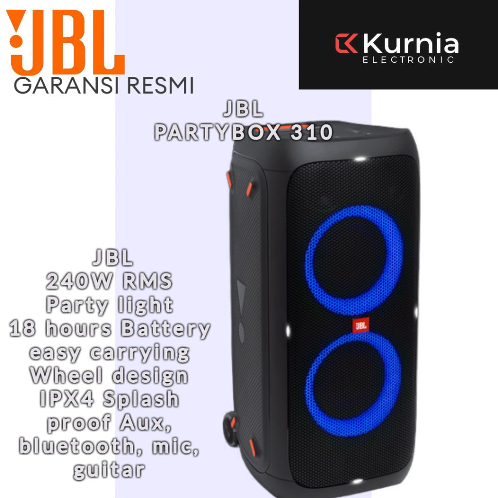 JBL PARTYBOX 310  BLUETOOTH SPEAKER KARAOKE IMS WARRANTY