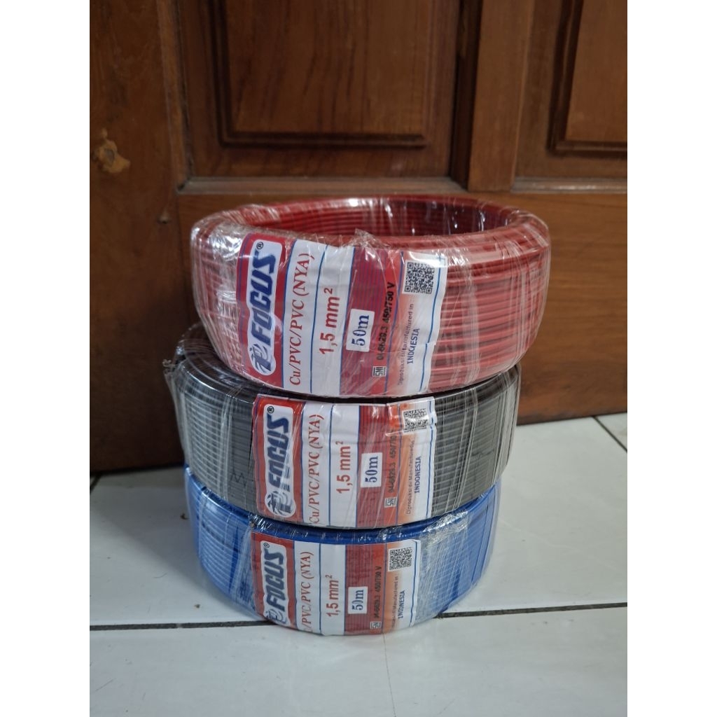 Focus Kabel Listrik NYA 1.5mm 50M SNI Standar PLN