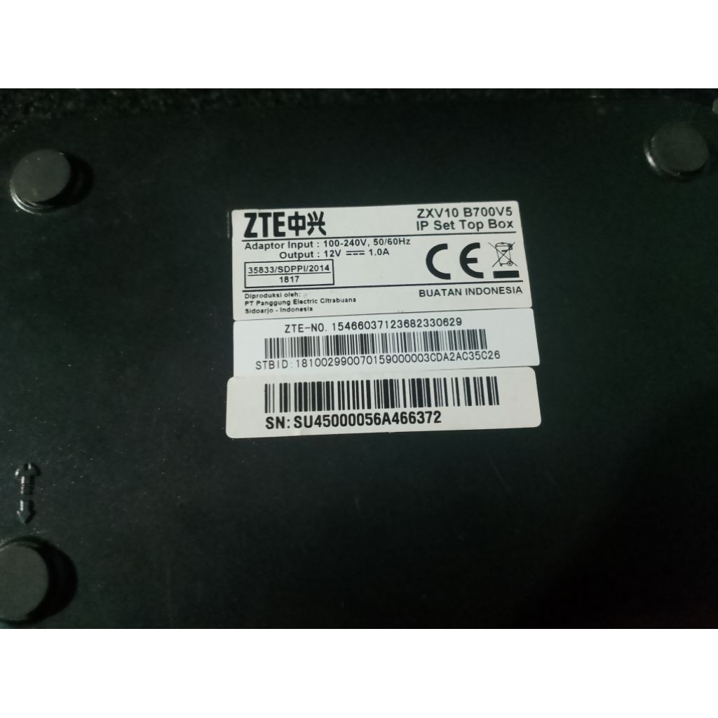 STB ZTE ZXV10 B700V5