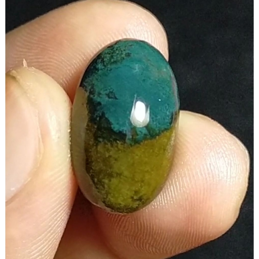 D34 - Batu BACAN KEMBANG - Pola Kasar - Kristal Natural Bodyglass Murah