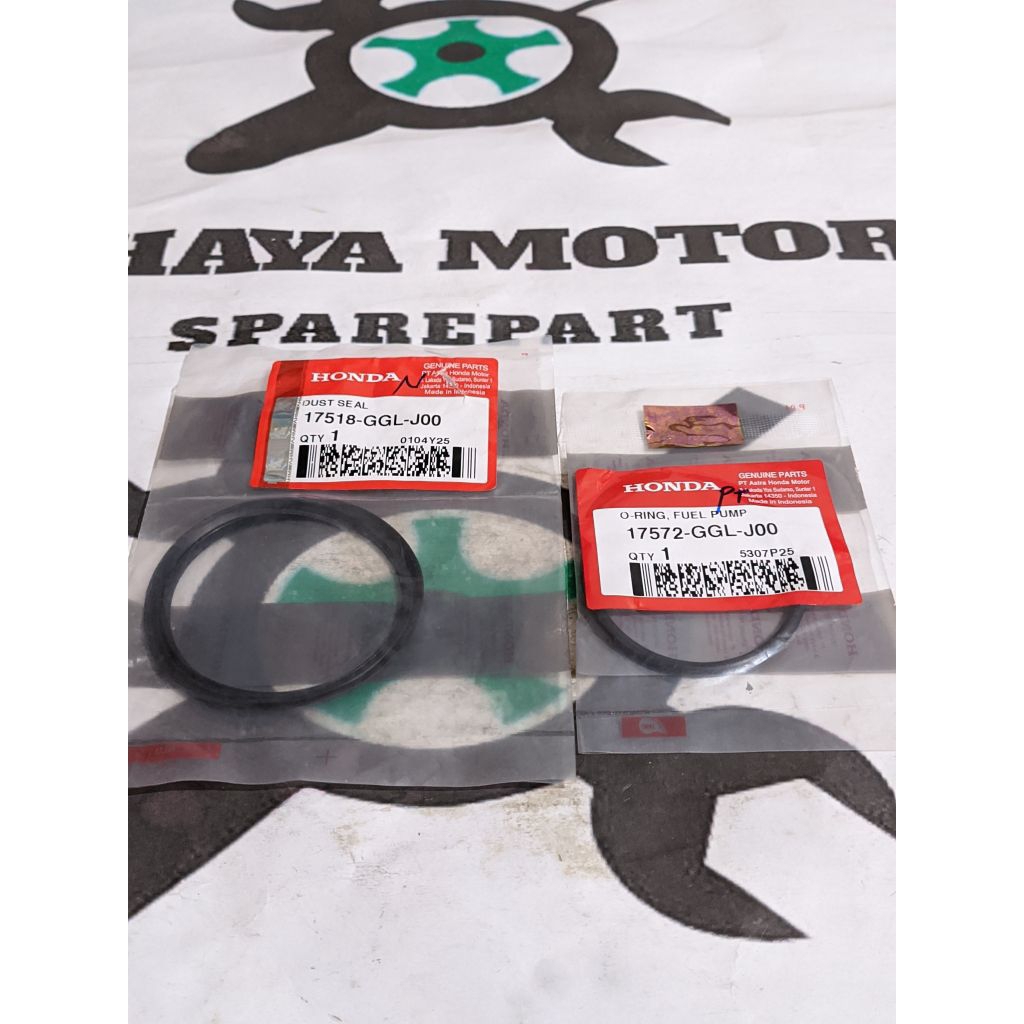 Seal Oring Fuel Pump Sepasang Beat Scoppy PCX ADV Spacy Sonic Supra X 125 Helm In Vario 125 150 ORIG