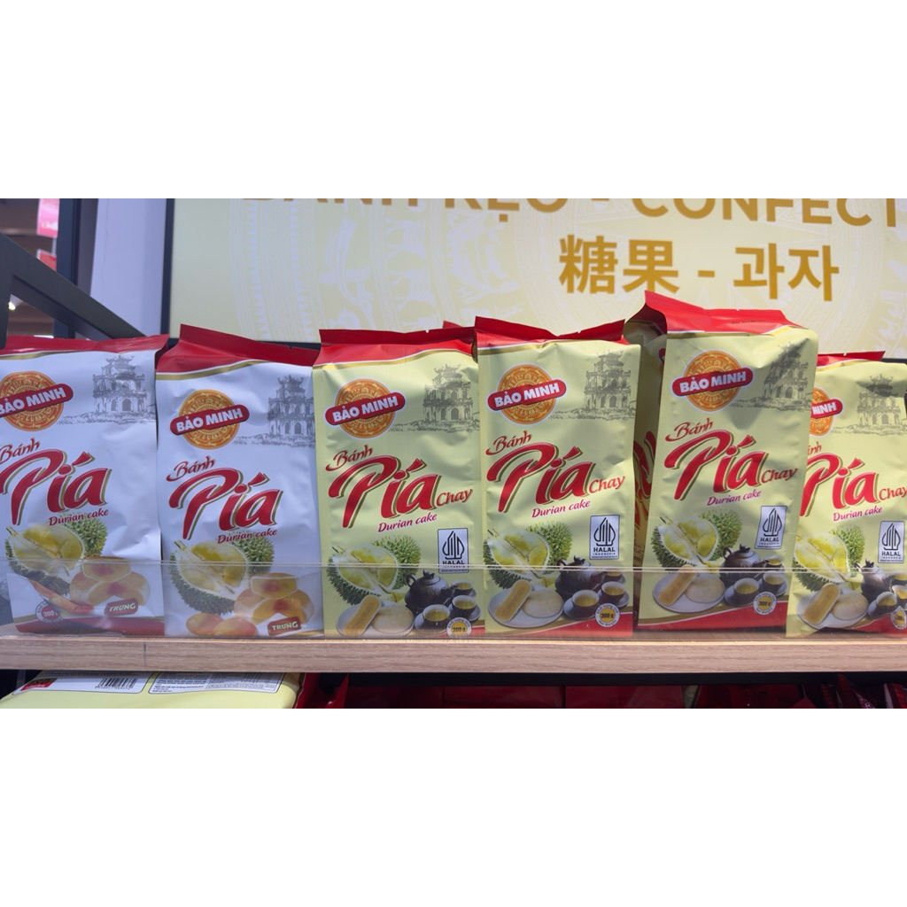 Pia Durian Bao Minh 300gr - Rasanya Enak, Isi Durian Asli, Halal Bánh Pia Cake Vietnam Durian / Duri