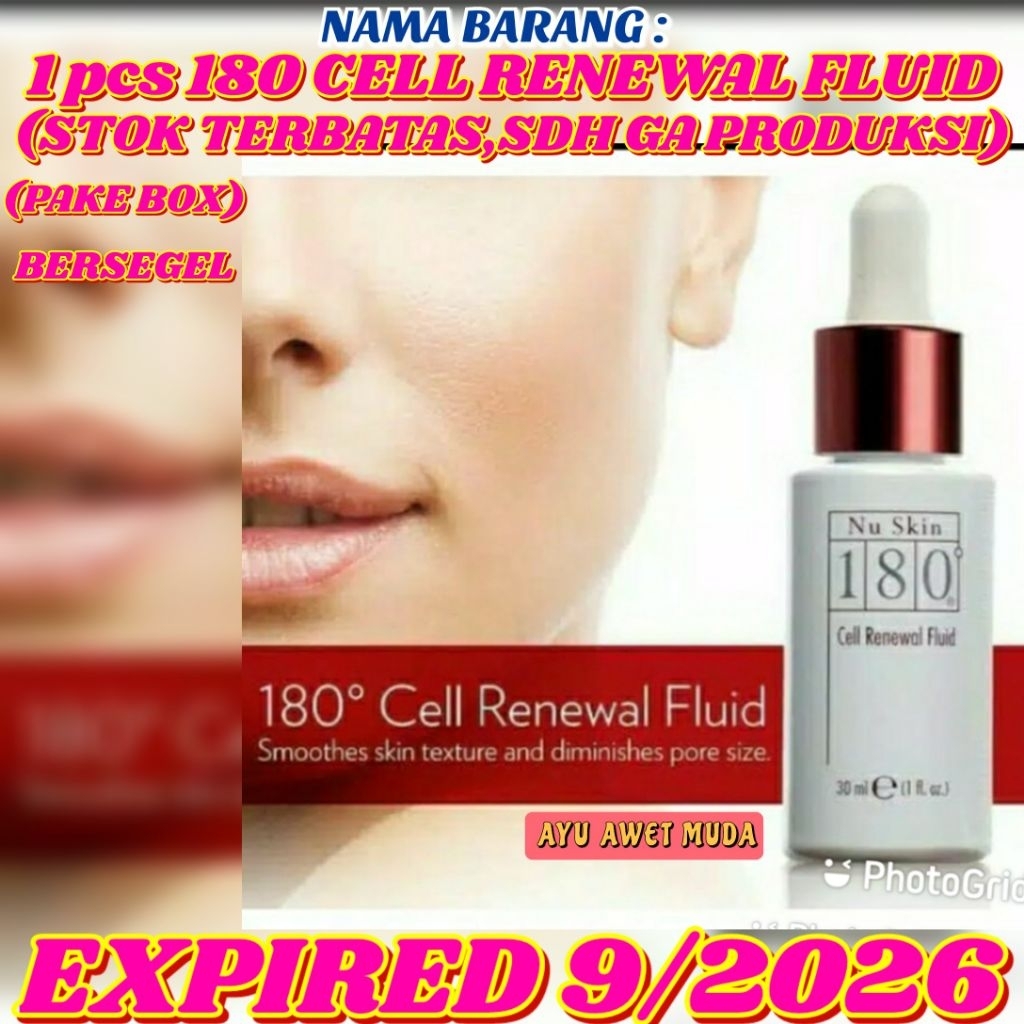 180 CELL RENEWAL.FLUID ED 9/2026 (LIMITED/SDH GA PRODUKSI,KANTOR BRG KOSONG) 180 CELL RENEWAL FLUID 