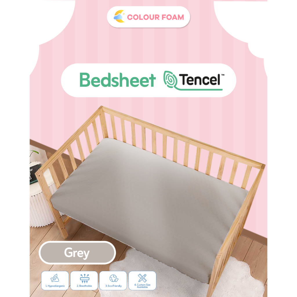 Sprei Kasur Bayi Anak Tencel 120x60x10 - Custom Size