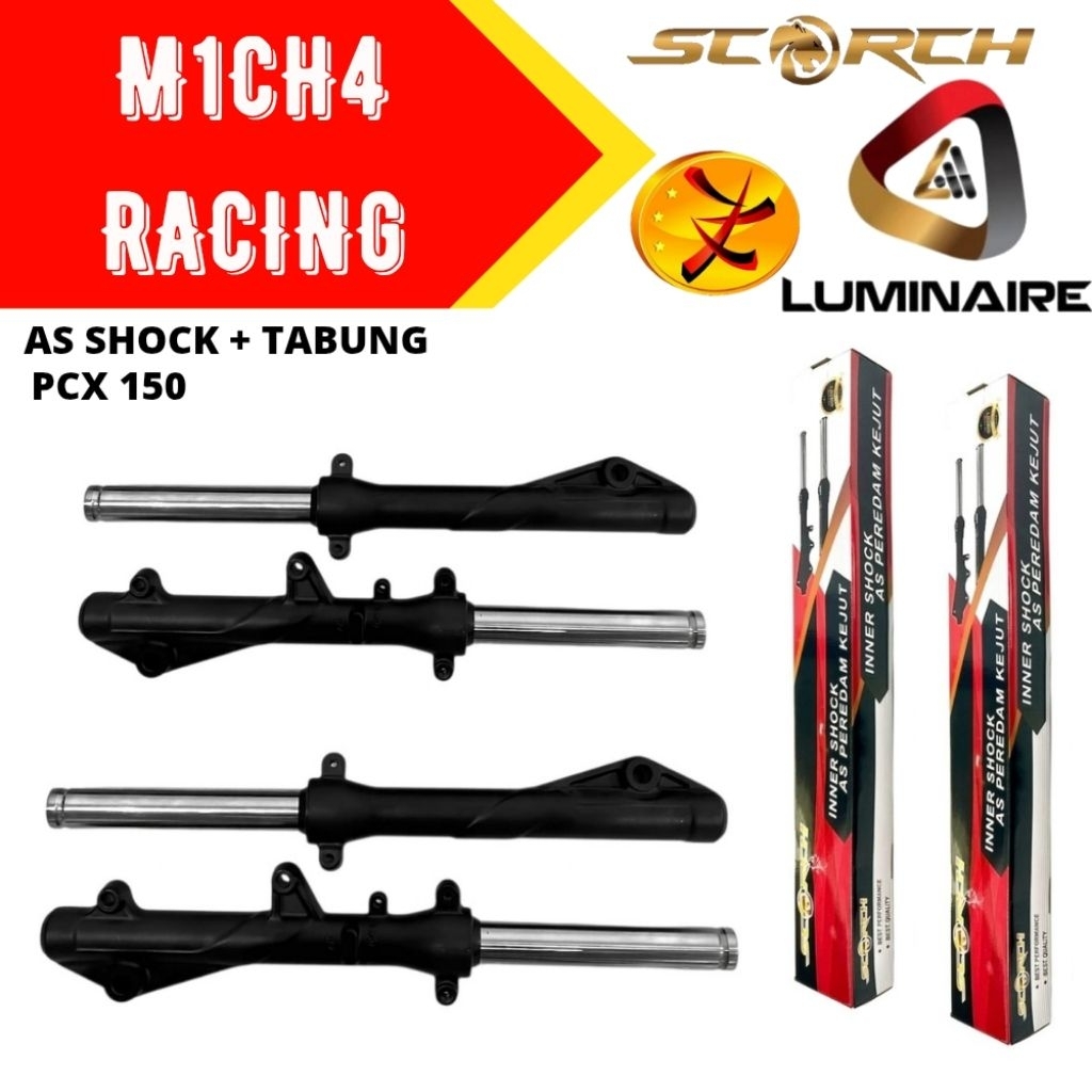 AS SHOCK DEPAN + TABUNG PCX 150- SCORCH