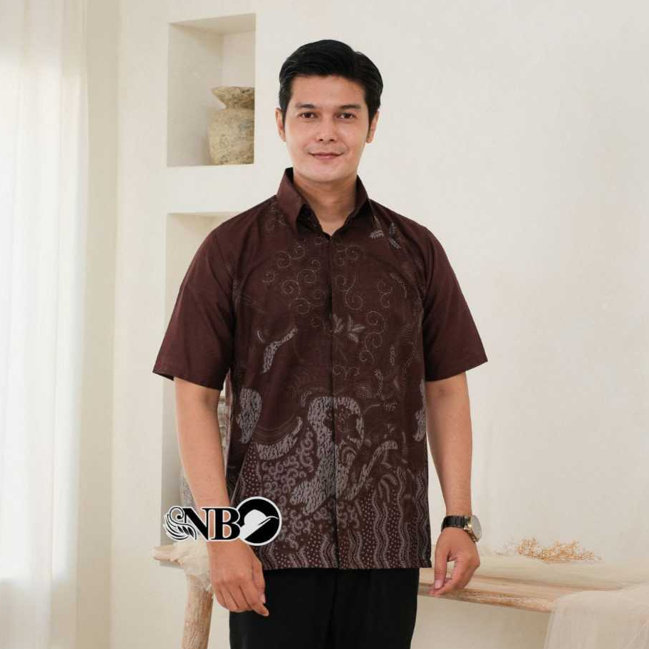 Kemeja Batik Pria Lengan Pendek Katun - Baju Batik Pria Lengan Pendek Katun