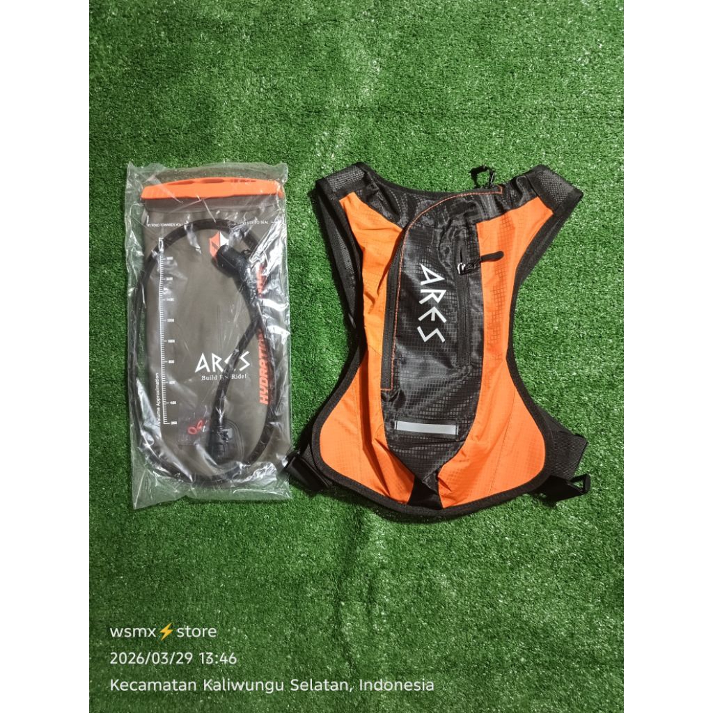 Tas Trail ARES DIABLO + waterbladder 2L tas punggung trail adventure motocross