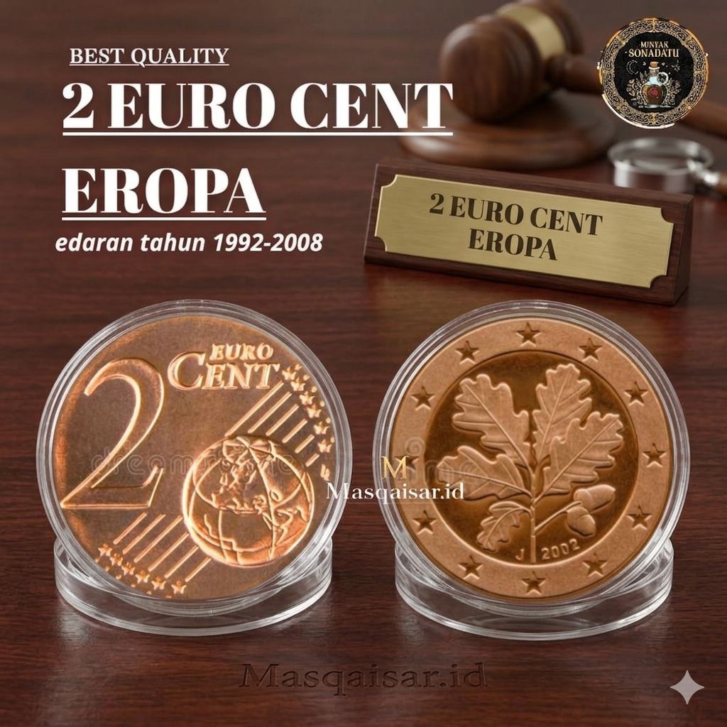 Koin Euro Cent 2 Euro Cent - Koin Euro Cent Spanyol , Euro Cent Jerman Euro Cent Belanda Euro Cent P