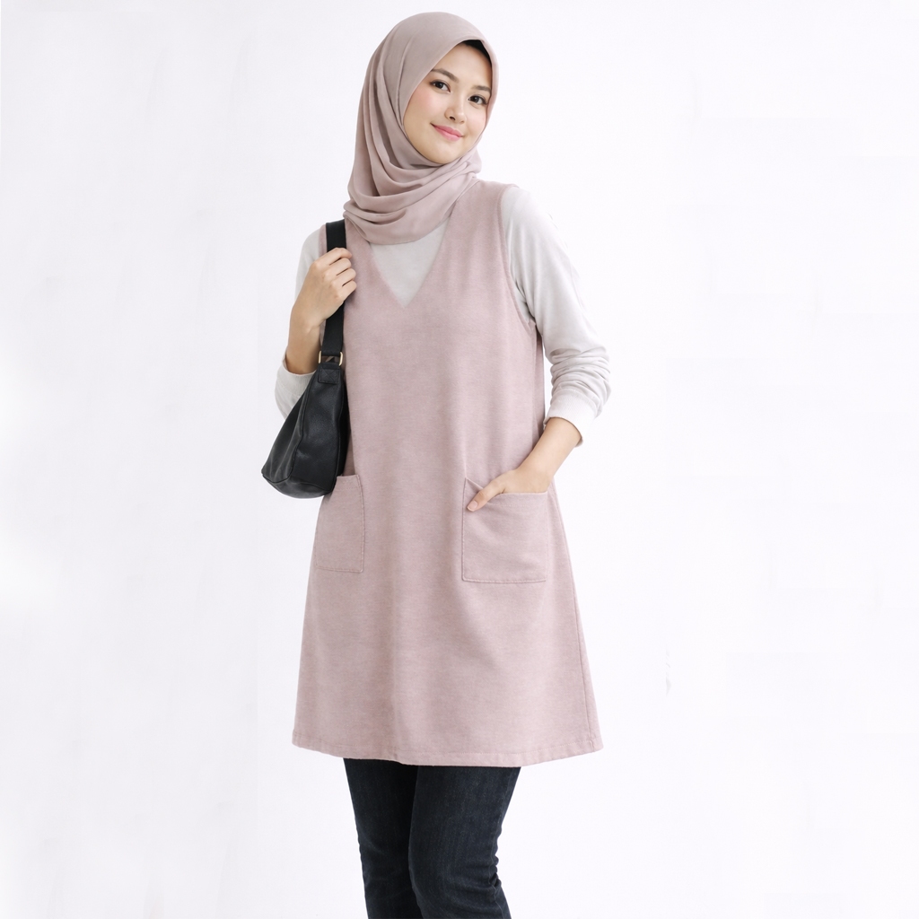 Cardigan outer vest/long vest/cardigan rompi panjang tanpa lengan/outer kekinian