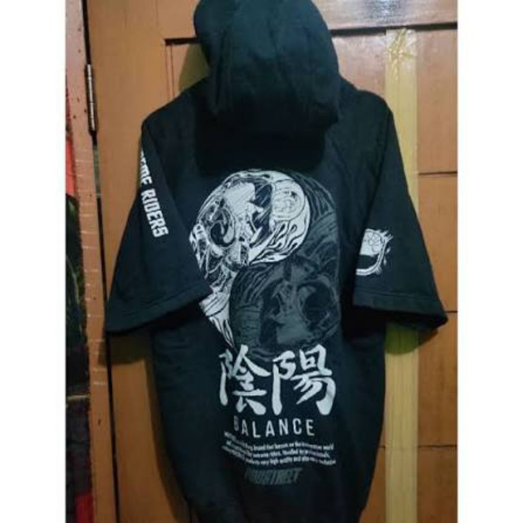 Hoodie Prostreet Shortsleeve Yinyang Size L (Second)