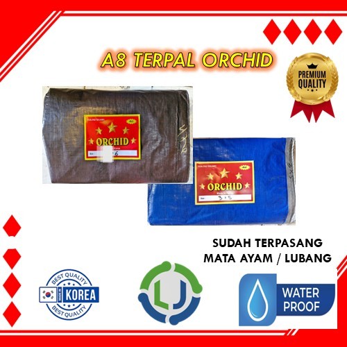 TERPAL TEBAL KOREA ORCHID 3X5 TERPAL PLASTIK Tebal Anti Air – Cocok untuk Kolam Ikan, Proyek Tambang
