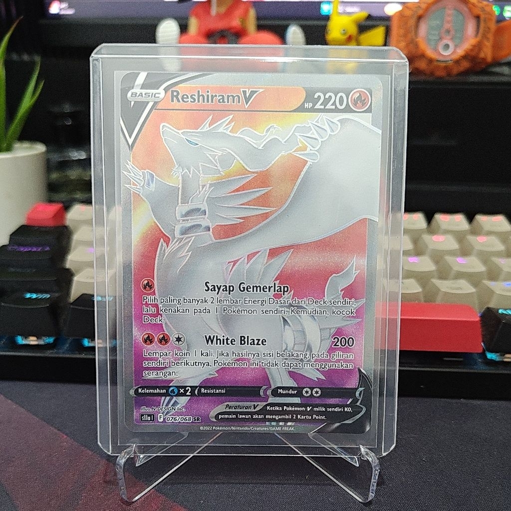 Reshiram V SR TCG Pokemon Indonesia Original