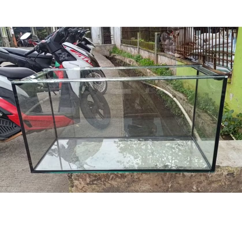 AQUARIUM KACA UKURAN 100x40x50cm KACA 8mm FULL