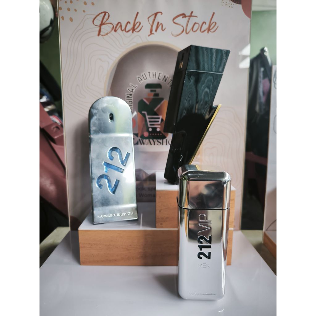 Parfum CAROLLINA HERRERA (212 MEN, 212 VIP MEN, BADBOY. GOOD GIRL) Original bekas