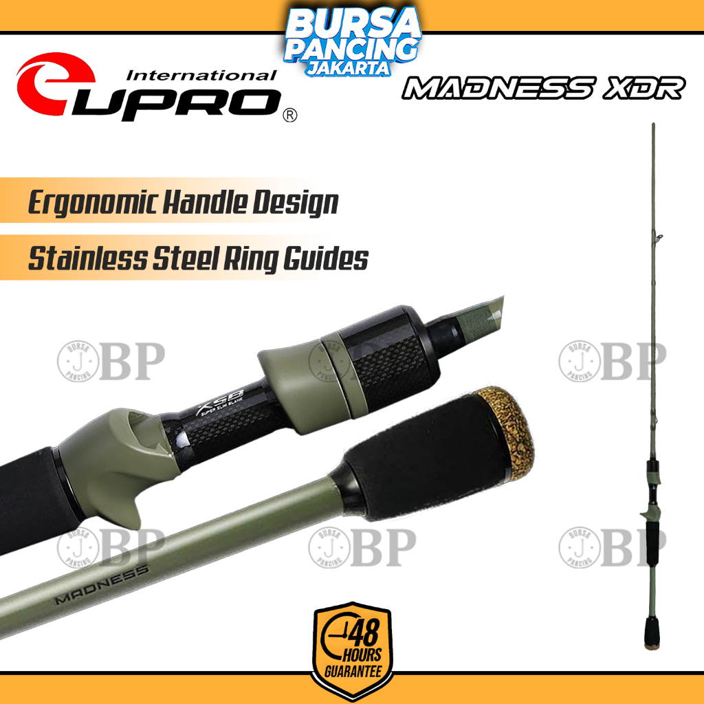 EUPRO Joran Pancing Baitcasting MADNESS XDR 198cm X24 Graphite Hi-Density Graphite Joran Pancing Cas