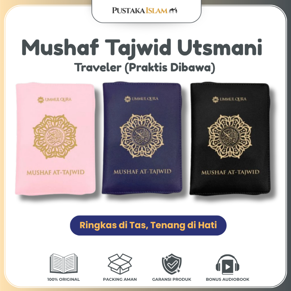 Al-Qur'an At-Tajwid A6 Resleting - Mushaf Tajwid Utsmani Praktis Dibawa