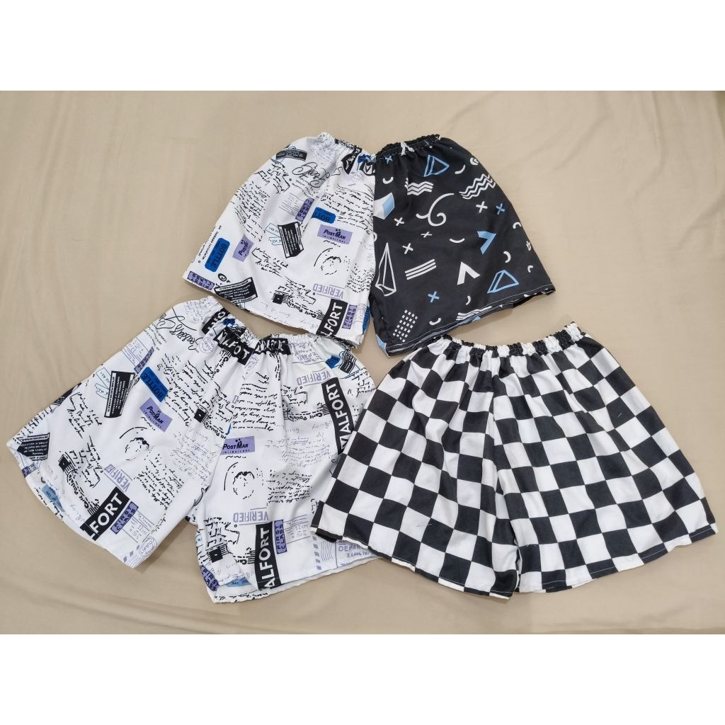 Celana Kolor Pendek Remaja Celana Kolor Pendek Wanita Celana Kolor Pendek Dewasa Boxer Pendek Motif 