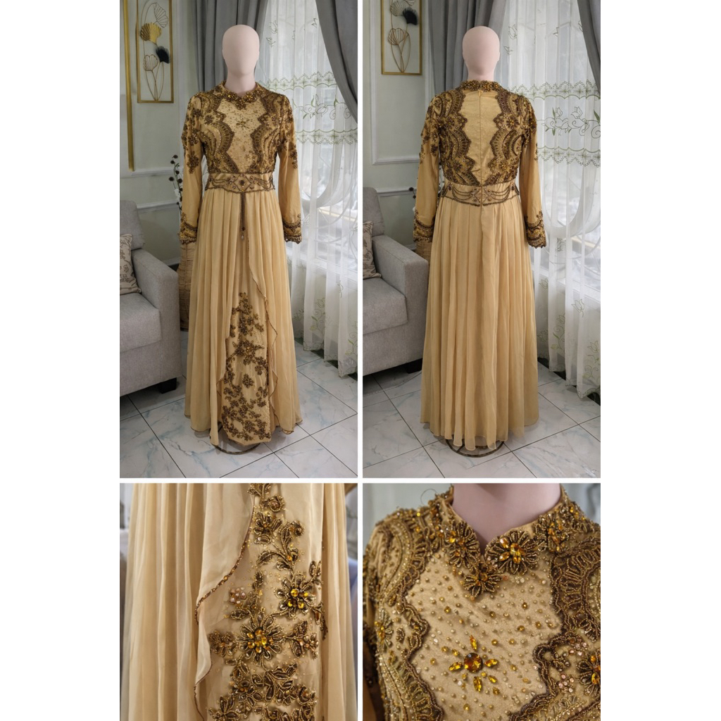 Preloved Dress Gold