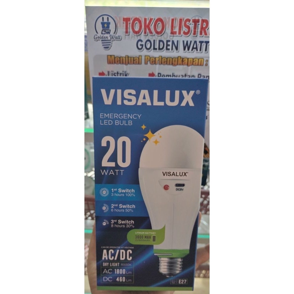 VISALUX EMERGENCY 20 WATT/ Lampu Emergency/ Lampu Visalux Emergency 20 Watt
