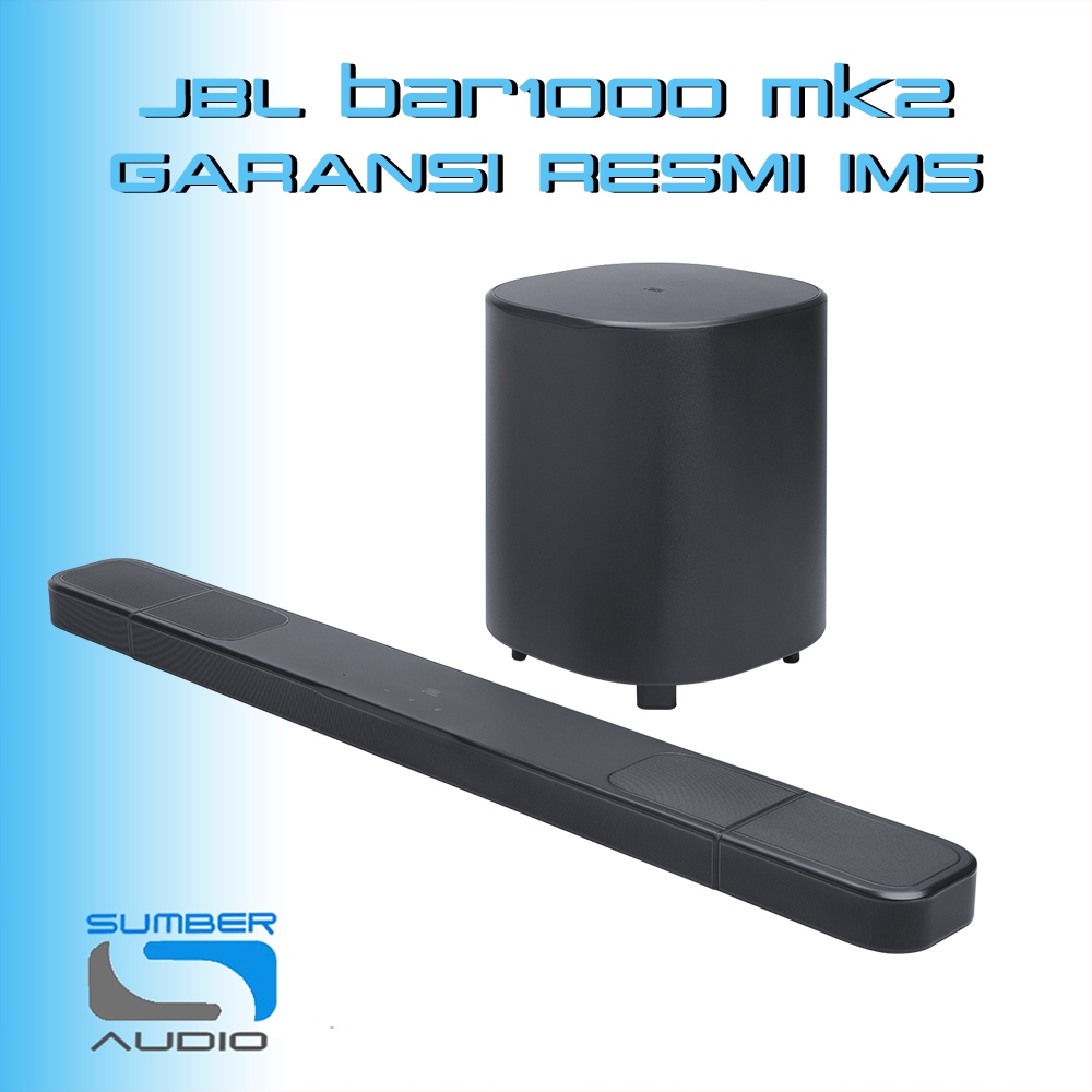 JBL BAR 1000 MK2 SOUNDBAR ATMOS SOUND 7.1.4 BAR1000 HDMI ARC ORIGINAL MK 2