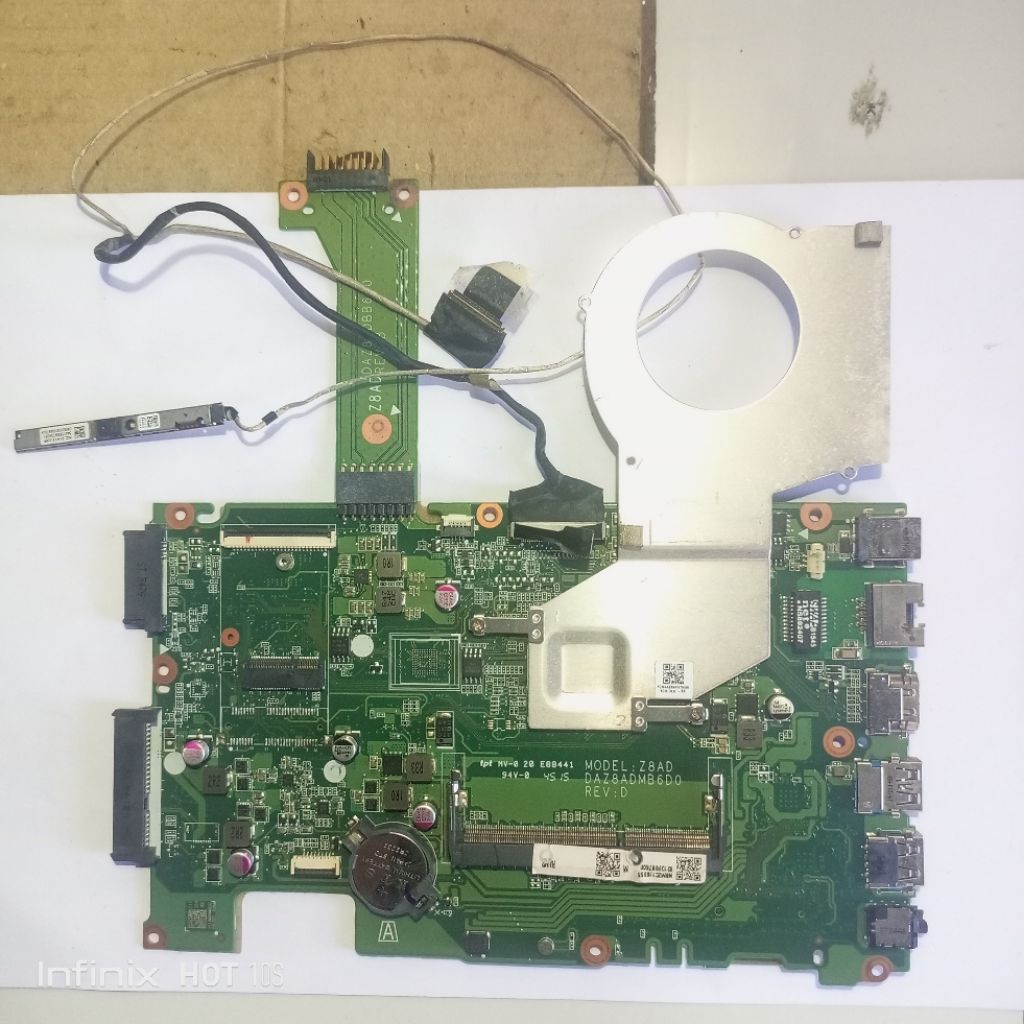 Motherboard mainboard mesin acer aspire es14 acer es1-431 series intel code daz8admb6d0 ori