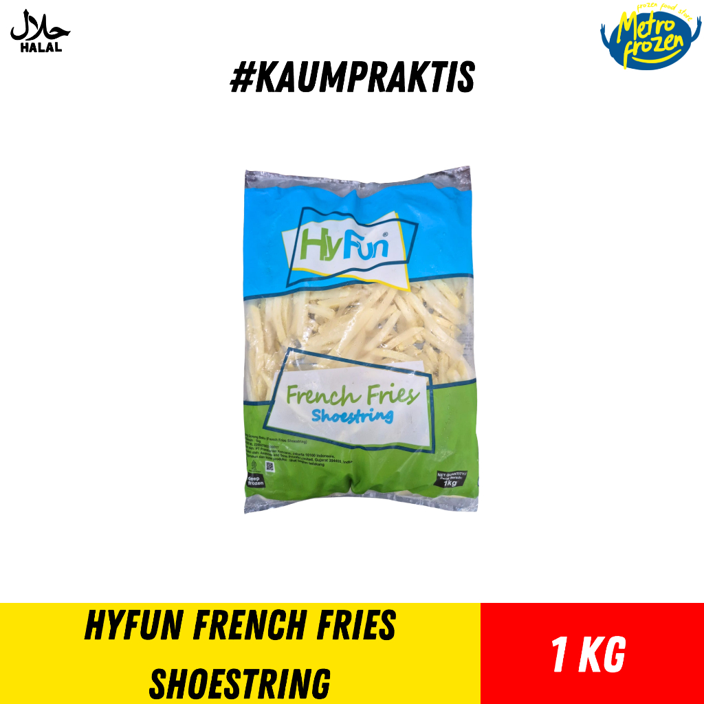 HYFUN French Fries Shoestring 1kg //kentang lurus beku //french fries frozen