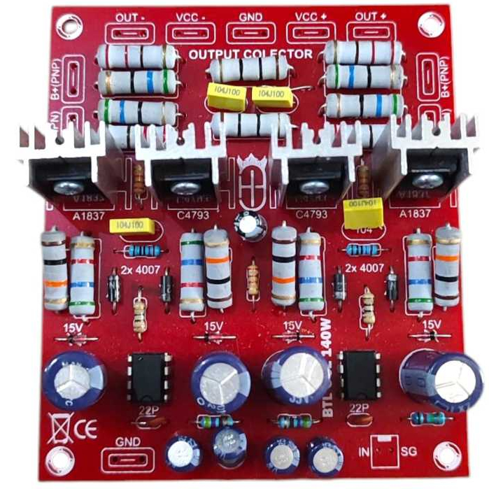 Driver power amplifier 140 Watt BTL