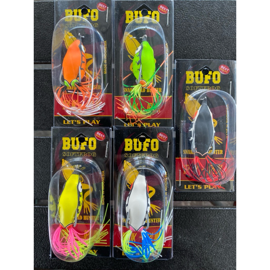 Lure Bufo NGESOT OLD Skirt Softfrog Timah Cor 4,5cm